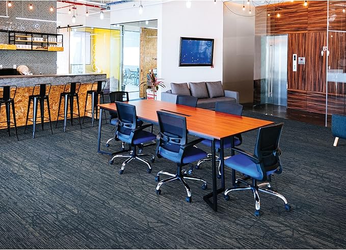 Mohawk Advance 36" x 12" Berber (Loop pile), 0.11" Pile Height, Carpet Tile, PET Fiber, River Walk Color, (1 Tile)