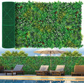 Grass Wall, Artificial Tropical Boxwood Panels 40"x120"(33.33 SQFT), Privacy Hedge Fence Screen with UV Protection, Greenery Backdrop for Indoor Home Wedding Decor and Outdoor Patio Backyard