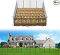 FXW Decorative Garden Fence for Yard - 32in(H) x 31.5ft(L) 16 Panels - Metal Fencing Panels - Animal Barrier Border for Dogs & Rabbits, Flower & Plant Edging