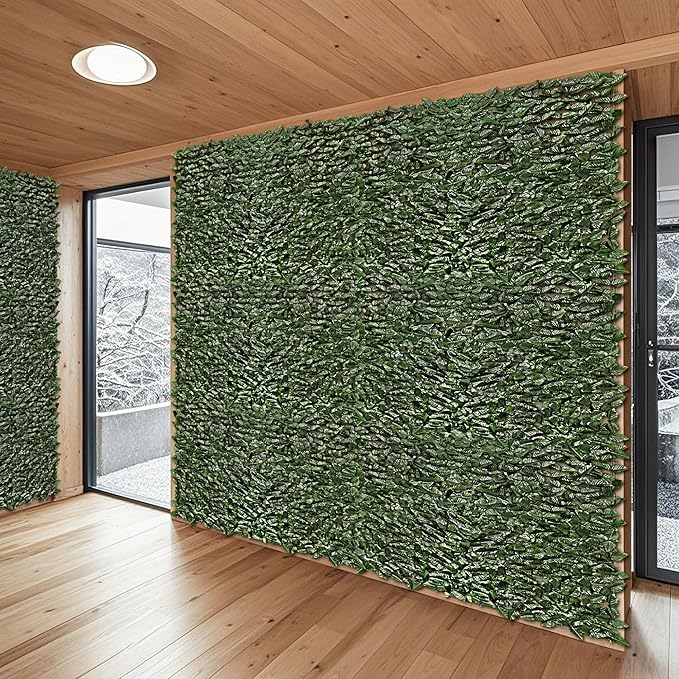 Patio Paradise 39"x98"-1Pc Faux Ivy Fence Privacy Screen Artificial Greenery Wall Backdrop,Fake Grass Wall Panels for Outside Apartment Balcony,Vine Leaf Decor for Outdoor Patio Chain Link