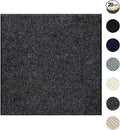 Carpet Tiles Peel and Stick 24” x 24”, Self Adhesive Soft Padded Flooring Stickers, Dark Gray Home Decor for Bedroom Living Room Office, 20 Tiles & 80 sq ft per Box