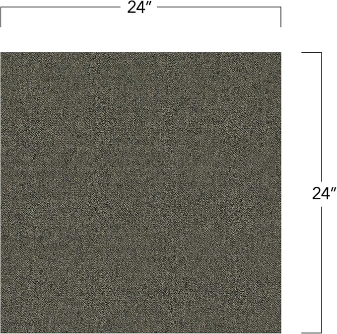 Mohawk Advance 24" x 24" Berber (Loop pile), 0.11" Pile Height, Carpet Tile, Nylon Fiber, Majorca Color, (24 Tiles), (96 sqft/carton)
