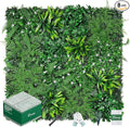 Grass Wall, Artificial Boxwood Panels 20"x20"(8pcs), Privacy Hedge Fence Screen with UV Protection, Greenery Backdrop for Indoor Home Wedding Decor and Outdoor Garden Backyard