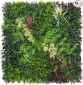 Artificial Grass Wall Boxwood Plant Panel: 20"x20"(12P) UV Resistant Green Leaves Faux for Interior Wall Backdrop,Garden and Indoor Outdoor Wall&Fence Covering Privacy，Party Wall Fence Decor
