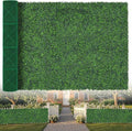 Artificial Boxwood Roll,71x126 in(62 sqft) UV-Anti Faux Ivy Grass Wall Backdrop for Balcony Privacy, Fake Grennery Wall Decor for Garden, Patio, Backyard