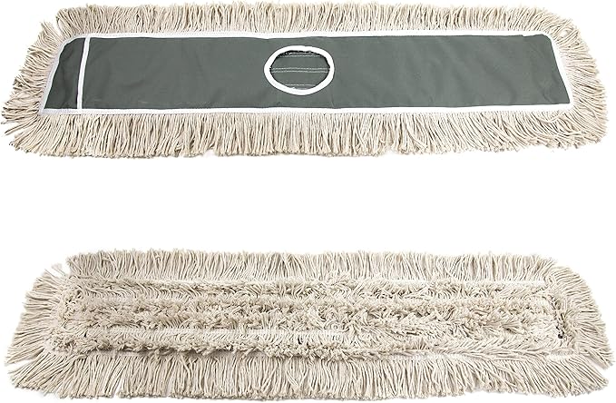 2 Pack of 48" Cotton Refills for Industrial Class Floor Dust mop Series Can be fit with Others (2 Pack of 48" Cotton Refill)