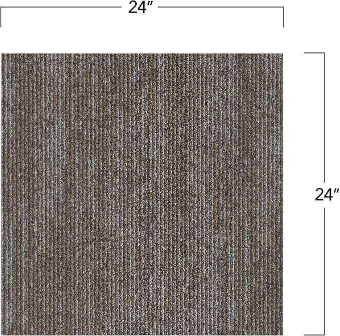 Mohawk Elite 24" x 24" Berber (Loop pile), 0.08" Pile Height, Carpet Tile, Nylon Fiber, Oak Color, (24 Tiles), (96 sqft/carton)