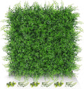 20"x20" 8pcs Grass Wall Panels, Artificial Fern Grass Backdrop with UV Protection, Fake Greenery Plant Boxwood Panels, Green Wall Decor for Outdoor Indoor Patio Garden Backyard