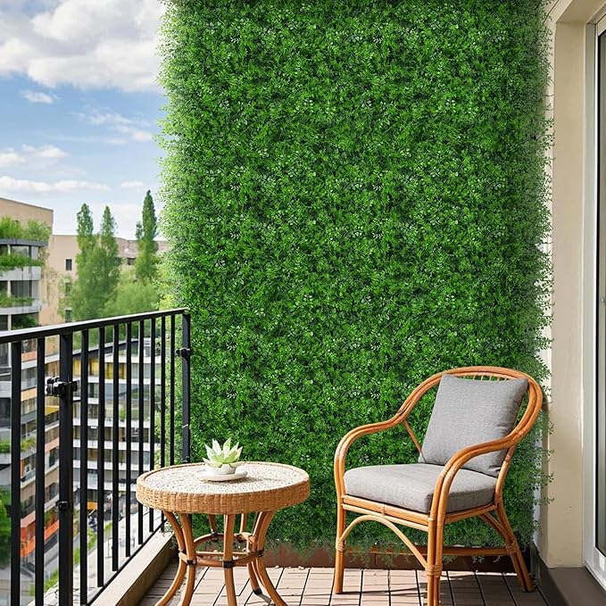 40"x120"(33.33 SQFT) Artificial Hedge Grass Wall Roll Panels, Green Wall Panels, Plant Wall, Greenery Wall Backdrop, UV Protected Privacy Fence Screen for Outdoor Indoor Wedding Décor