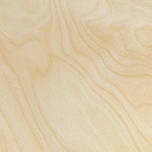 Birch Wood Veneer, 8 inch x 50ft Wood Edge Banding Pre-glued Flexible, Veneer Tape Banding for Cabinet Repair Furniture Restoration
