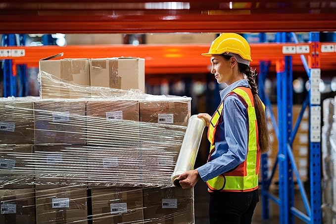 Alliance Stretch Film Hand Bundling - Clear, 18" x 1500ft, 80 Gauge, 4 Pack, Industrial Heavy Duty Shrink Wrap for Packing, Shipping, Pallet, and Moving Supplies
