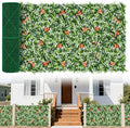 Greenery Wall Roll Panels, 40"x120"(33.33 SQFT) UV Protected Fake Grass Backdrop Privacy Fence Screen, Artificial Hedges for Outdoors Indoors Green Decor