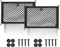 2 Layer Small Cargo Net,Cargo Storage Pocket Net, Mesh Elastic Pouch Organizer with Mounting Screws Hooks for Car,Rv, Trunk,Boats,SUV, Truck (2 Pack,11.8 x 9.8Inch(30 x25cm)