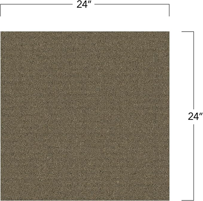 Mohawk Advance 24" x 24" Berber (Loop pile), 0.11" Pile Height, Carpet Tile, Nylon Fiber, Biscotti Color, (24 Tiles), (96 sqft/carton)