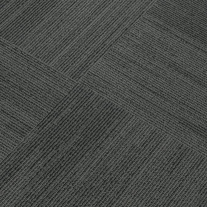 Mohawk Elite 24" x 24" Berber (Loop pile), 0.1" Pile Height, Carpet Tile, Nylon Fiber, Black Bird Color, (24 Tiles), (96 sqft/carton)
