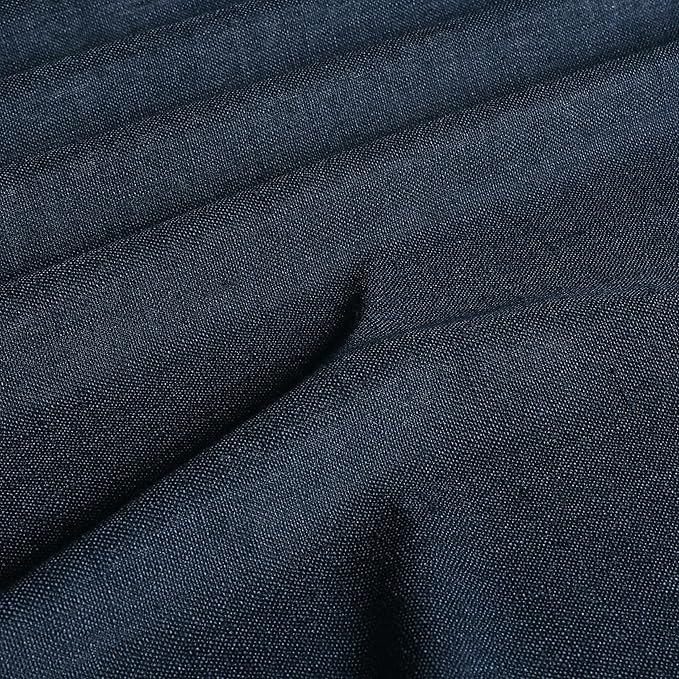 Vision Home Navy Blue Pinch Pleated Full Blackout Curtains Linen Blended Room Darkening Curtain Panels 63 inch for Living Room Bedroom Thermal Insulated Pinch Pleat Drapes with Hooks 40" Wx63 Lx2