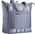 Rachael Ray Chillout Soft Cooler Bag, Large Reusable Insulated Grocery Bag with Zippered Top, Travel Tote for Hot or Cold Food, Grocery Tote Bag