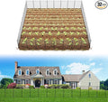 FXW Decorative Garden Fence for Yard - 32in(H) x 63.0ft(L) 32 Panels - Metal Fencing Panels - Animal Barrier Border for Dogs & Rabbits, Flower & Plant Edging
