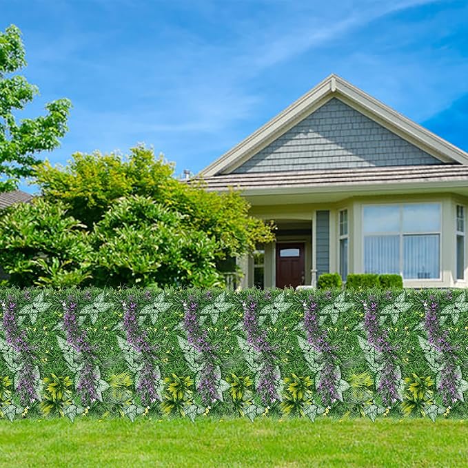 Artificial Grass Wall Backdrop Panels, 20''x40'' 6pcs Boxwood Hedge Panels Privacy Screen with UV Protection, Fake Greenery Wall Panels Decor for Garden Indoor Outdoor