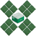 20"x20" Grass Wall,16PCS Artificial Boxwood Panels Cover 44.4SQFT,4 Layers Plant Wall, Greenery Backdrop,Privacy Hedge Screen,Green Panels Decor for Outdoor Garden and Indoor Home Wedding
