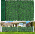 Boxwood Roll Panels, 60"x120" Artificial Ivy Privacy Fence Screen, UV-Anti Faux Boxwood Roll Grass Wall Panels for Garden Patio Balcony Privacy