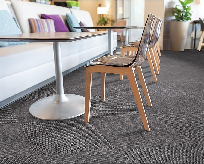 Mohawk Advance 24" x 24" Berber (Loop pile), 0.09" Pile Height, Carpet Tile, PET Fiber, Replay Color, (24 Tiles), (96 sqft/carton)