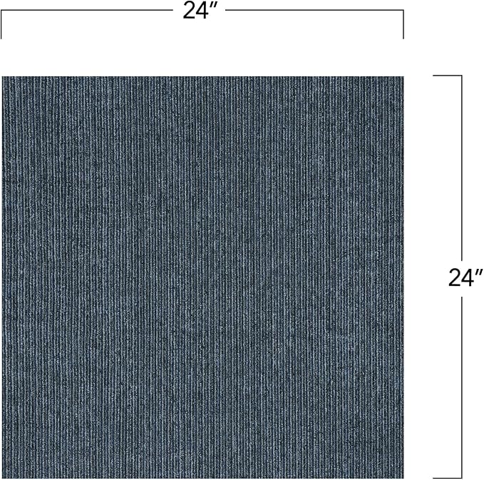 Mohawk Advance 24" x 24" Berber (Loop pile), 0.09" Pile Height, Carpet Tile, PET Fiber, Live News Color, (24 Tiles), (96 sqft/carton)