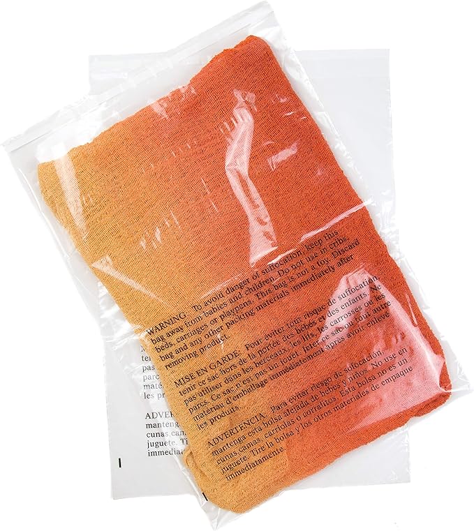 Poly Bags with Suffocation Warning - 16x22" Resealable - 200 Pack - Clear Poly Bags - Retail Supply Co