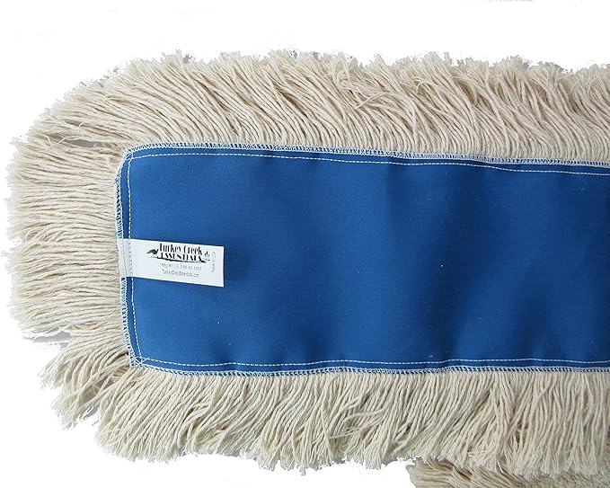 48" Industrial Strength Washable Cotton Dust Mop Refill Replacement Head for Home & Commercial Use for 48 Inch Frame Cleans Hardwood Laminate Concrete or Other Floor Systems