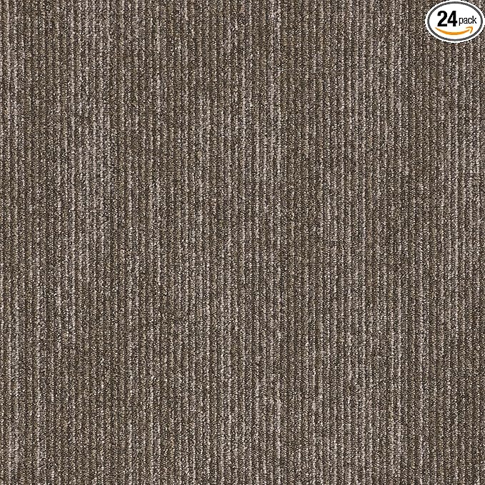 Mohawk Elite 24" x 24" Berber (Loop pile), 0.08" Pile Height, Carpet Tile, Nylon Fiber, Oak Color, (24 Tiles), (96 sqft/carton)
