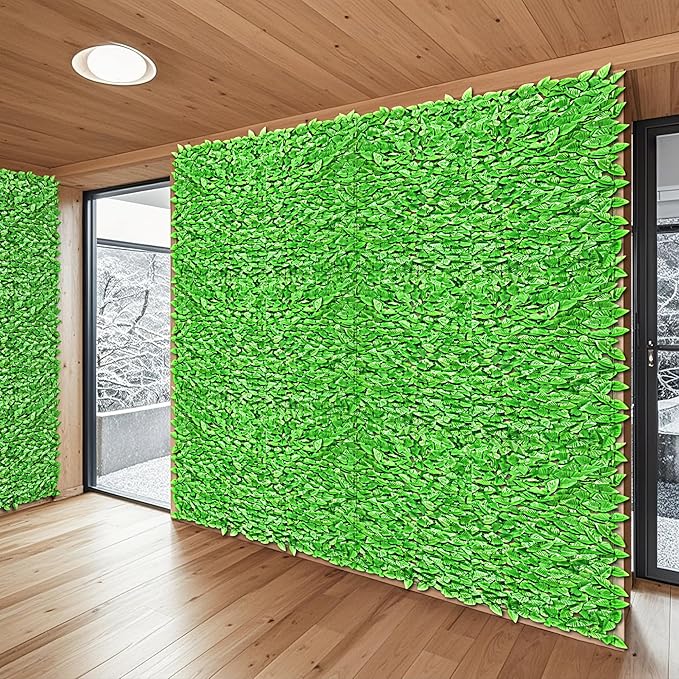 Patio Paradise 6'x16'-1Pc Faux Ivy Fence Privacy Screen Artificial Greenery Wall Backdrop,Fake Grass Wall Panels for Outside Apartment Balcony,Vine Leaf Decor for Outdoor Patio Chain Link