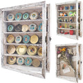 GMFrames 11x14 Wooden Shadow Box Frame with Removable Shelves Deep Display Case for Military Medals Keepsakes White