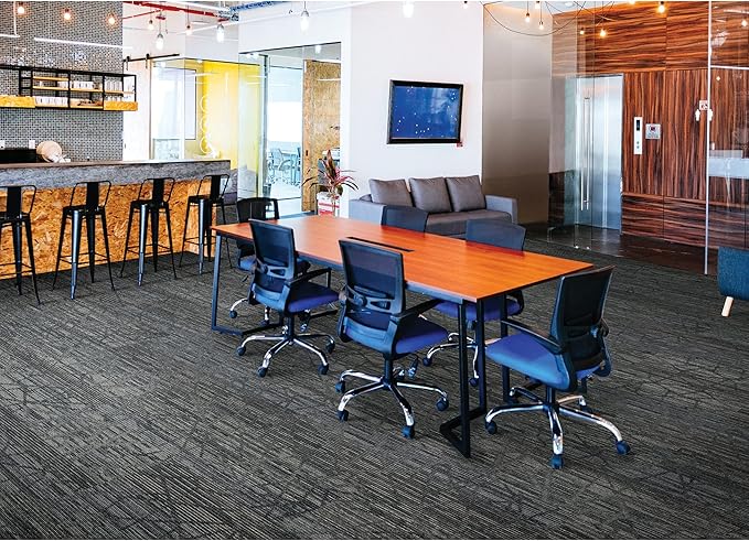 Mohawk Advance 36" x 12" Berber (Loop pile), 0.11" Pile Height, Carpet Tile, PET Fiber, Vintage Row Color, (24 Tiles), (72 sqft/carton)