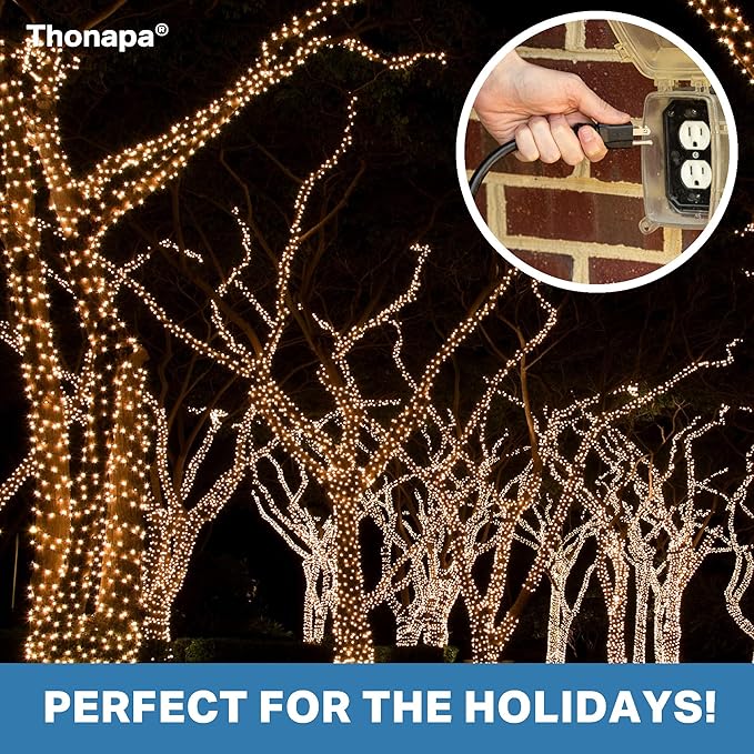 100 ft Outdoor Extension Cord, 16/3 SJTW Black Extension Cord 100 Foot 3 Prong, Weatherproof Exterior Power Cable for Outside Lights & Lawn, UL Certified - US Veteran Owned