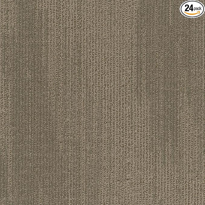 Mohawk Elite 24" x 24" Berber (Loop pile), 0.1" Pile Height, Carpet Tile, Nylon Fiber, Falcon Color, (24 Tiles), (96 sqft/carton)