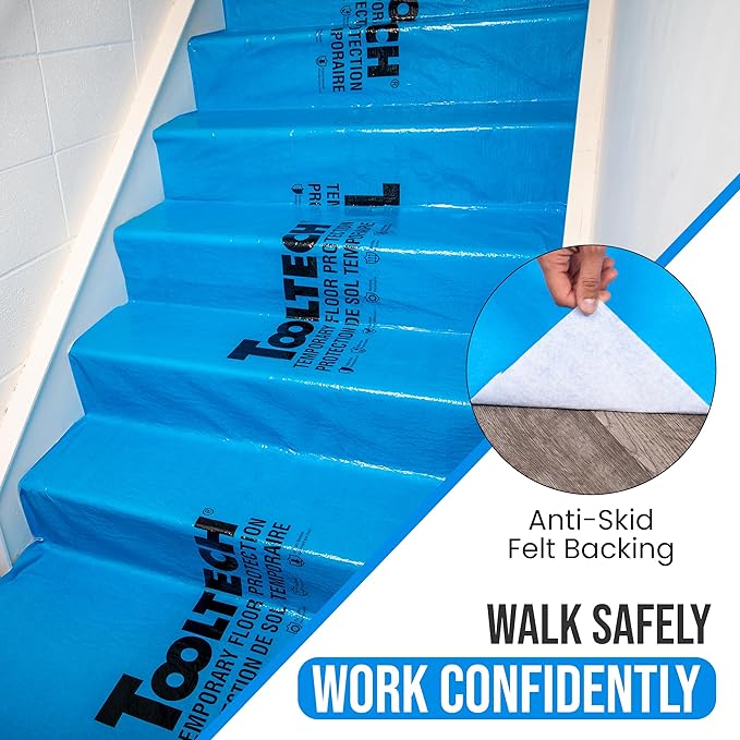 Temporary Floor Protection for Renovation, Painting, Construction - 40" x45', Covers 150 sq ft