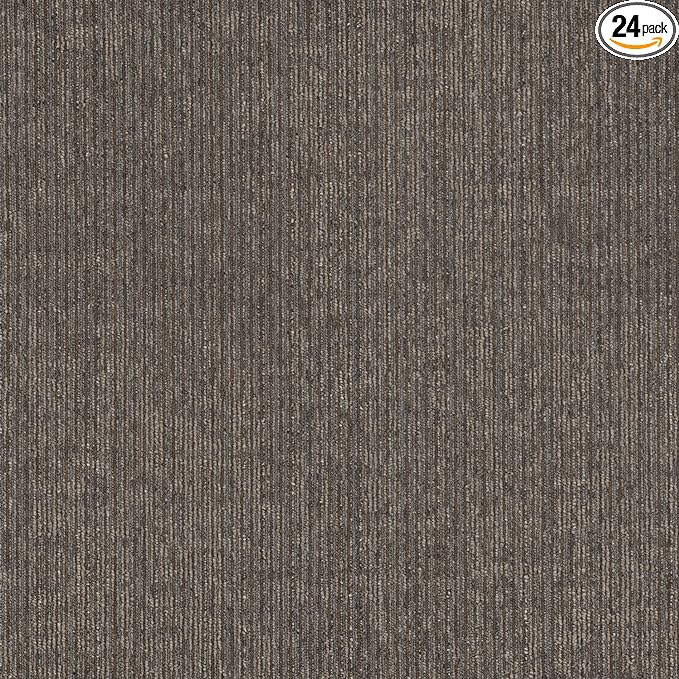 Mohawk Advance 24" x 24" Berber (Loop pile), 0.09" Pile Height, Carpet Tile, PET Fiber, Urgent Report Color, (24 Tiles), (96 sqft/carton)