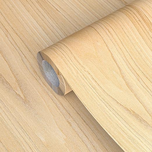 GSCIT Club Wood Veneer, 8 inch x 50ft Maple Edge Banding Preglued Flexible, Veneer Tape Banding for Cabinet Repair Furniture Restoration