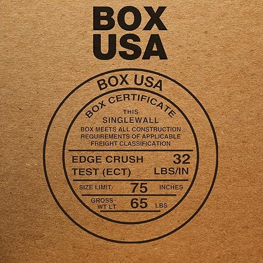 BOX USA 4x4x40 Tall Corrugated Boxes, Tall, 4L x 4W x 40H, Pack of 25 | Shipping, Packaging, Moving, Storage Box for Home or Business, Strong Wholesale Bulk Boxes