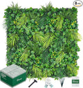 20"X20" Artificial Grass Wall, 8PCS Boxwood Hedge Panels UV-Protected Greenery Privacy Hedge Screen, Grass Backdrop Wall for Indoor Outdoor Patio Balcony, Party Garden Fence Decor