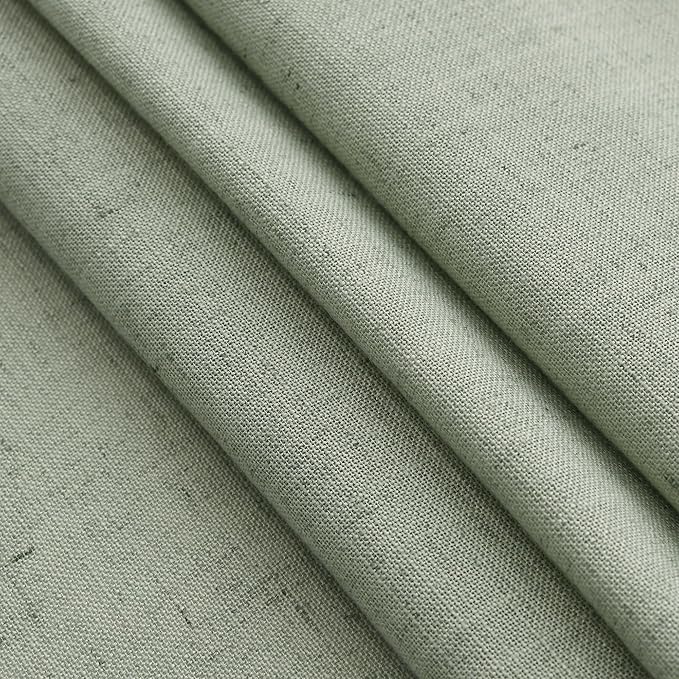 Nanspring Desert Sage Curtains 72 Inch Length for Living Room Semi Sheer Light Filtering Door Drapes 2 Panels Set for Kids Bedroom Light Filtering Back Tab Rod Pocket Modern Farmhouse Decor 52x72