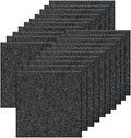 20Pcs Carpet Tiles Peel and Stick, Self Adhesive Carpet Floor Tile 12” x 12”, Dark Grey Soft Padded Flooring Sticker, Home Decor for Bedroom Living Room Office, 20 sq ft per Box