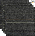 24 * 24in Self-Adhesive Carpet Tiles, Peel and Stick Floor Squares for Home Office, Removable Decorative Rug Mat, Easy Install, Sound Absorbing (20Pcs Dark Grey)