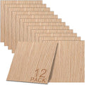 GSCIT Club 12 PCS Red Oak Wood Veneer, 8 inch x 8 inch Wood Edge Banding Pre-glued Flexible, Veneer Tape Banding for Cabinet Repair Furniture Restoration