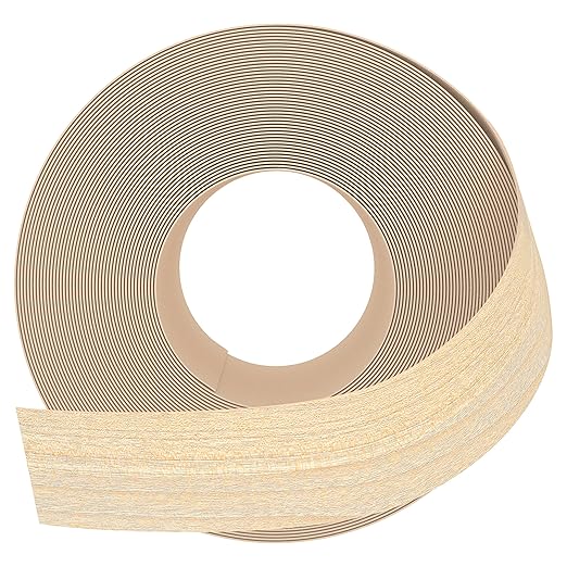GSCIT Club Maple Edge Banding, 2 inch x 100ft Wood Edge Banding Pre-glued Flexible, Veneer Tape Banding for Cabinet Repair Furniture Restoration