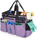 Wearable Cleaning Caddy Bag for Cleaning Supplies,Large Capacity Cleaning Organizer Purple