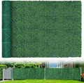 Artificial Boxwood Roll Panels,71"x 126"(62 sq.ft) UV-Anti Faux Ivy Leaves Privacy Fence Screen Grass Wall Roll Panels for Indoor Home Decor and Outdoor Garden Backyard