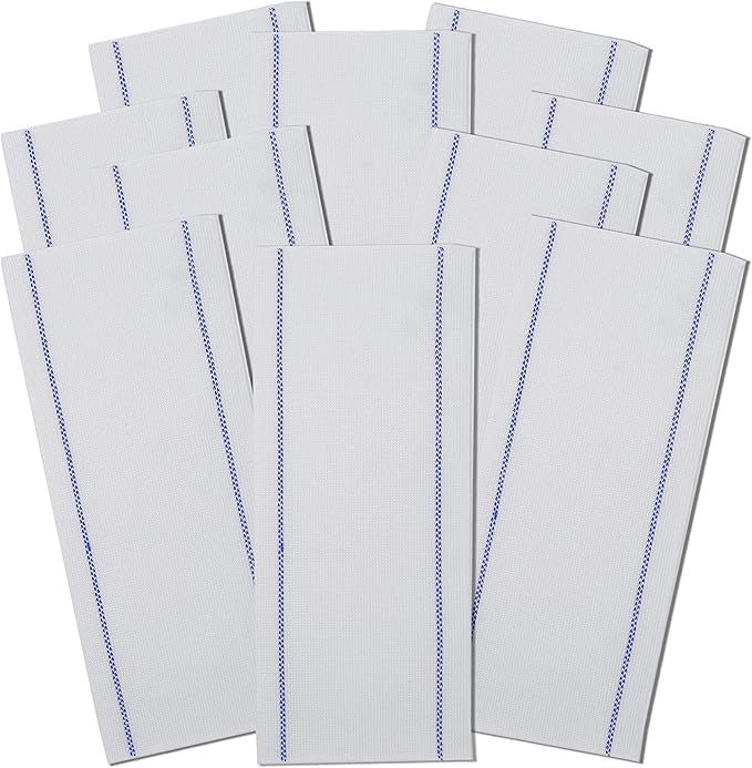 Don Aslett Disposable Mop Pads (18", 10-Pack) 5-inch Wide Replacement Floor Mop Pads for Wet or Dry Multi Surface Cleaning | Extra Thick Single-Use Mop Pad Refills for Cleaning Dust and Pet Hair
