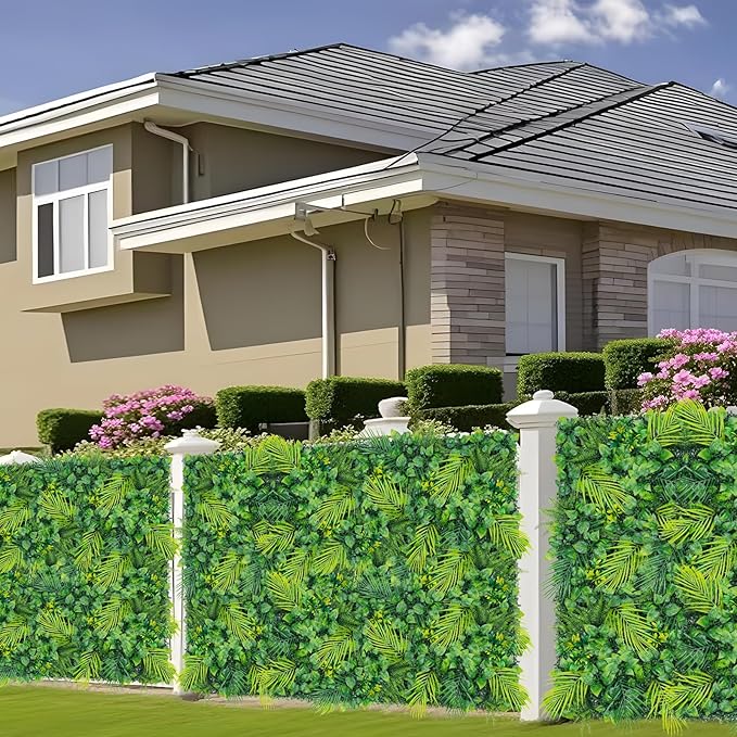 Artificial Grass Wall 40"x120"(33.33 SQFT), Boxwood Wall Panels UV-Protected Greenery Privacy Hedge Screen for Indoor Outdoor Patio Balcony, Party Garden Fence Decor