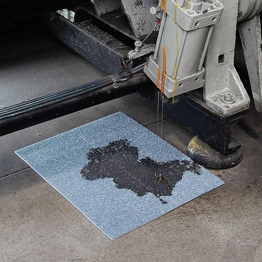 PIG Super Absorbent Mat Pads | 100 Oil Spill Mats | 15" x 19" Perforated Pads | Each Pad Absorbs 43 oz | Total Absorbency is 34 Gallons | Heavyweight | PM50242
